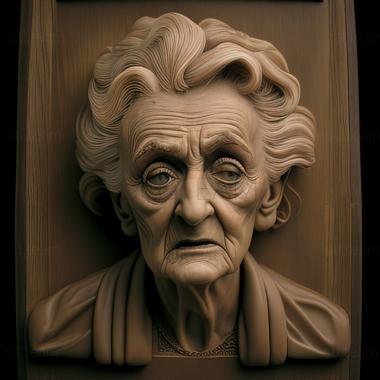 3D model Edith Vonnegut American artist (STL)